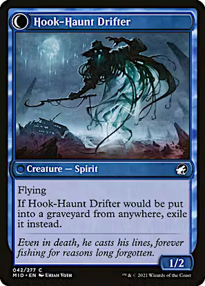 Baithook Angler // Hook-Haunt Drifter [Innistrad: Midnight Hunt] [Foil]