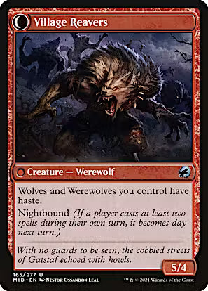 Village Watch // Village Reavers [Innistrad: Midnight Hunt] [Foil]