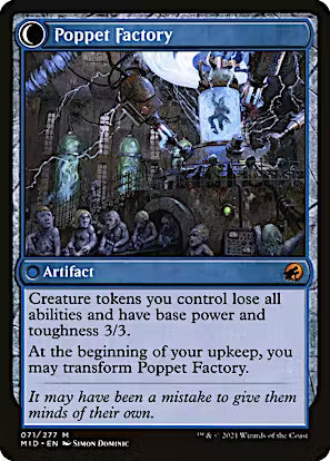 Poppet Stitcher // Poppet Factory [Innistrad: Midnight Hunt] [Foil]