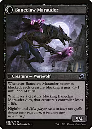 Baneblade Scoundrel // Baneclaw Marauder [Innistrad: Midnight Hunt] [Foil]