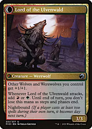Kessig Naturalist // Lord of the Ulvenwald [Innistrad: Midnight Hunt] [Foil]