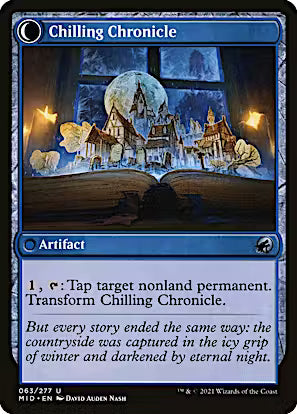 Mysterious Tome // Chilling Chronicle [Innistrad: Midnight Hunt] [Foil]