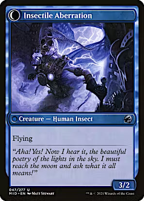 Delver of Secrets // Insectile Aberration [Innistrad: Midnight Hunt] [Foil]