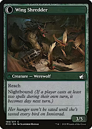 Bird Admirer // Wing Shredder [Innistrad: Midnight Hunt] [Foil]