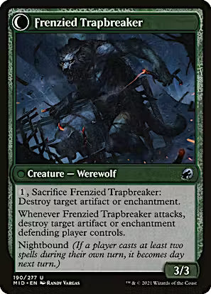 Outland Liberator // Frenzied Trapbreaker [Innistrad: Midnight Hunt] [Foil]