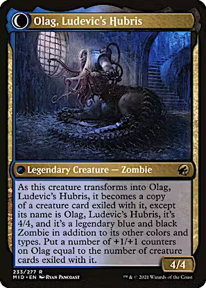 Ludevic, Necrogenius // Olag, Ludevic's Hubris [Innistrad: Midnight Hunt Prerelease Promos]