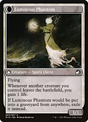 Lunarch Veteran // Luminous Phantom [Innistrad: Midnight Hunt] [Foil]