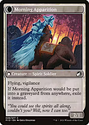 Mourning Patrol // Morning Apparition [Innistrad: Midnight Hunt] [Foil]