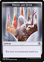 Clue // Wrenn and Seven Emblem Double-Sided Token [Innistrad: Midnight Hunt Tokens]