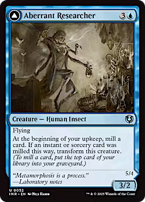Aberrant Researcher // Perfected Form [Innistrad Remastered] [Foil]