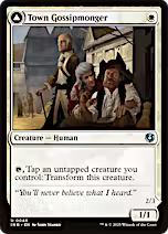 Town Gossipmonger // Incited Rabble [Innistrad Remastered]