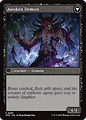 Ecstatic Awakener // Awoken Demon [Innistrad Remastered] [Foil]