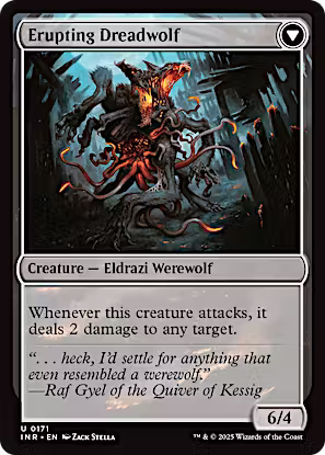 Smoldering Werewolf // Erupting Dreadwolf [Innistrad Remastered] [Foil]