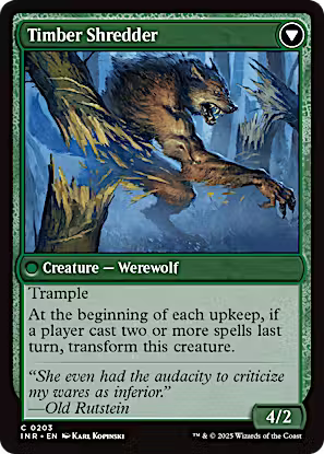 Hinterland Logger // Timber Shredder [Innistrad Remastered] [Foil]