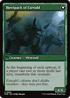 Villagers of Estwald // Howlpack of Estwald [Innistrad Remastered] [Foil]