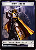 Eldrazi Horror // Human Soldier (0003) Double-Sided Token [Innistrad Remastered Tokens] [Foil]