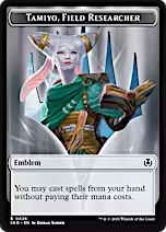 Human Soldier (0020) // Emblem - Tamiyo, Field Researcher Double-Sided Token [Innistrad Remastered Tokens] [Foil]
