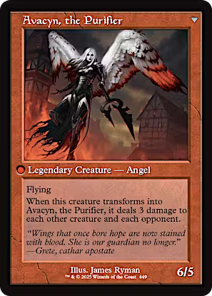 Archangel Avacyn // Avacyn, the Purifier (Retro Frame) [Innistrad Remastered] [Foil]