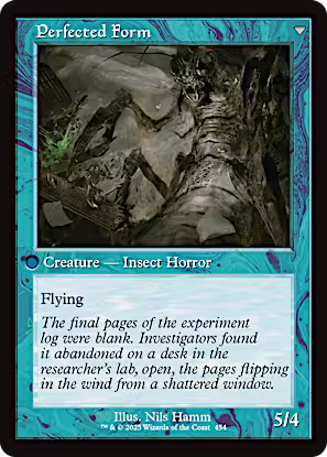 Aberrant Researcher // Perfected Form (Retro Frame) [Innistrad Remastered] [Foil]