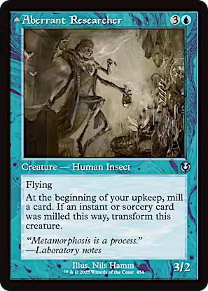 Aberrant Researcher // Perfected Form (Retro Frame) [Innistrad Remastered]