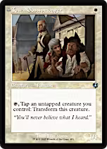 Town Gossipmonger // Incited Rabble (Retro Frame) [Innistrad Remastered] [Foil]