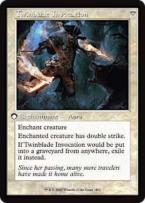 Twinblade Geist // Twinblade Invocation (Retro Frame) [Innistrad Remastered] [Foil]