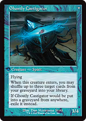 Covetous Castaway // Ghostly Castigator (Retro Frame) [Innistrad Remastered] [Foil]