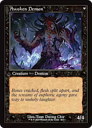 Ecstatic Awakener // Awoken Demon (Retro Frame) [Innistrad Remastered] [Foil]
