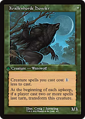 Duskwatch Recruiter // Krallenhorde Howler (Retro Frame) [Innistrad Remastered] [Foil]