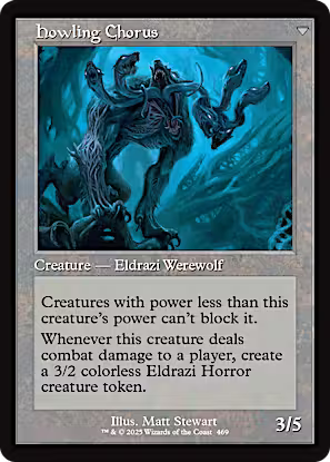 Shrill Howler // Howling Chorus (Retro Frame) [Innistrad Remastered] [Foil]