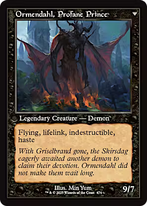 Westvale Abbey // Ormendahl, Profane Prince (Retro Frame) [Innistrad Remastered]
