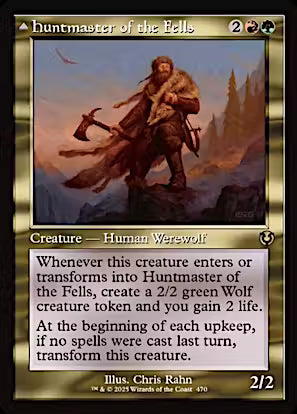 Huntmaster of the Fells // Ravager of the Fells (Retro Frame) [Innistrad Remastered] [Foil]