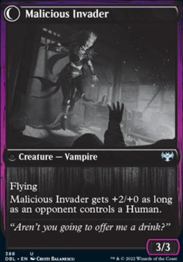 Innocent Traveler // Malicious Invader [Innistrad: Double Feature] [Foil]