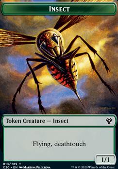 Spirit // Insect (013) Double-Sided Token [Commander 2020 Tokens]