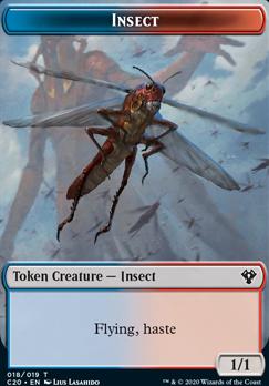 Drake // Insect (018) Double-Sided Token [Commander 2020 Tokens]