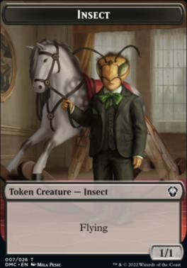 Phyrexian // Insect Double-Sided Token [Dominaria United Tokens]