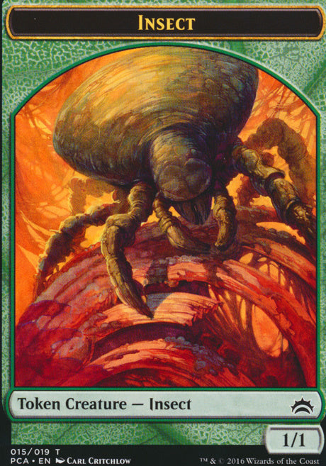 Goat // Insect Double-Sided Token [Planechase Anthology Tokens]