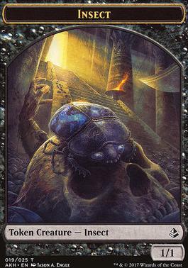 Sacred Cat // Insect Double-Sided Token [Amonkhet Tokens]