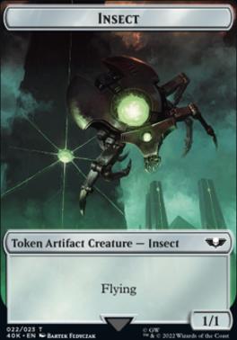 Necron Warrior // Insect Double-Sided (Surge Foil) [Warhammer 40,000 Tokens]