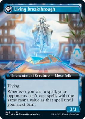 Inventive Iteration // Living Breakthrough (Extended Art) [Kamigawa: Neon Dynasty] [Foil]