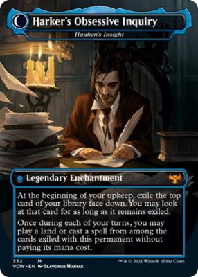 Jacob Hauken, Inspector // Hauken's Insight - Jonathan Harker // Harker's Obsessive Inquiry [Innistrad: Crimson Vow] [Foil]