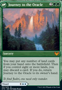 Jadzi, Oracle of Arcavios // Journey to the Oracle [Strixhaven: School of Mages Prerelease Promos]