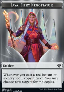 Soldier // Jaya, Fiery Negotiator Emblem Double-Sided Token [Dominaria United Tokens]