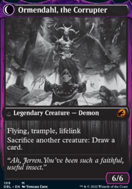 Jerren, Corrupted Bishop // Ormendahl, the Corrupted [Innistrad: Double Feature] [Foil]