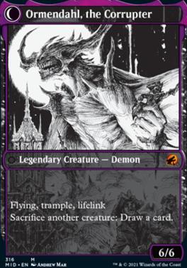 Jerren, Corrupted Bishop // Ormendahl, the Corrupted (Showcase Eternal Night) [Innistrad: Midnight Hunt] [Foil]