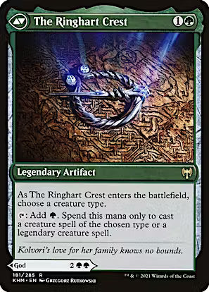 Kolvori, God of Kinship // The Ringhart Crest [Kaldheim Prerelease Promos]