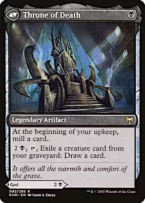 Egon, God of Death // Throne of Death (Showcase) [Kaldheim] [Foil]