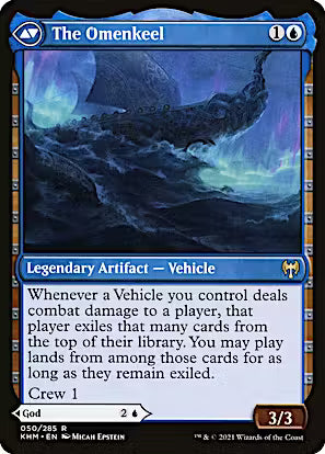 Cosima, God of the Voyage // The Omenkeel [Kaldheim Prerelease Promos]