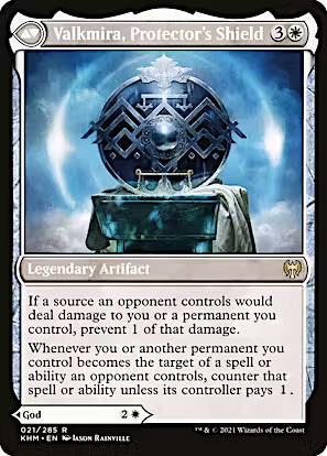 Reidane, God of the Worthy // Valkmira, Protector's Shield [Kaldheim] [Foil]