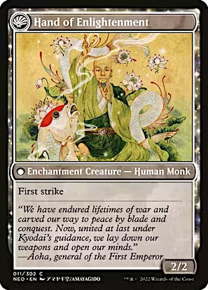Era of Enlightenment // Hand of Enlightenment [Kamigawa: Neon Dynasty] [Foil]